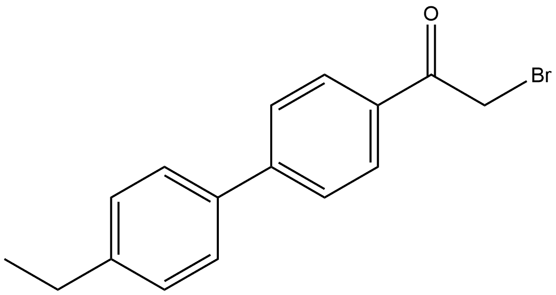 2-Bromo-1-(4'-ethyl[1,1'-biphenyl]-4-yl)ethanone Structure