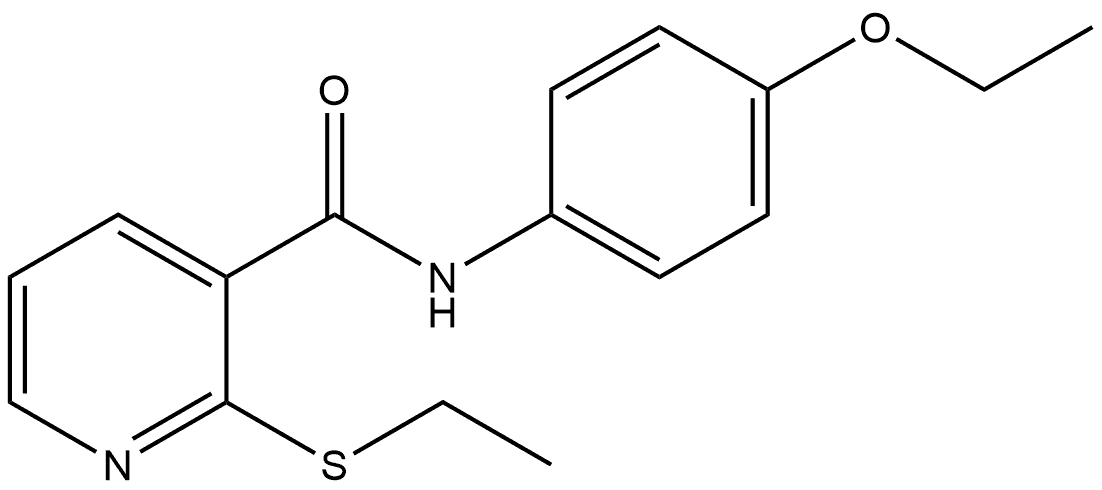 N-(4-Ethoxyphenyl)-2-(ethylthio)-3-pyridinecarboxamide Structure