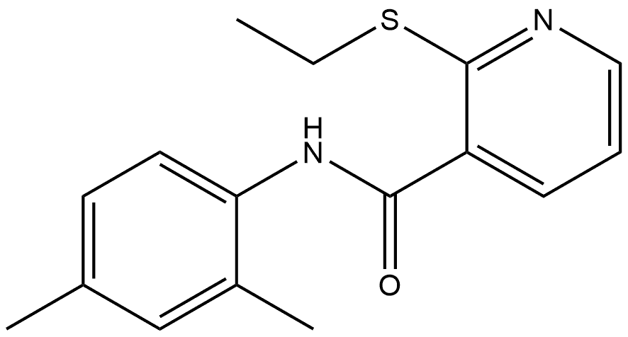 N-(2,4-Dimethylphenyl)-2-(ethylthio)-3-pyridinecarboxamide Structure