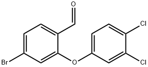 4-bromo-2-(3,4-dichlorophenoxy)benzaldehyde Structure