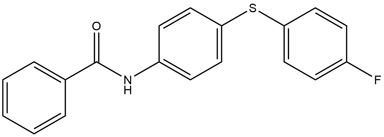 Benzamide, N-[4-[(4-fluorophenyl)thio]phenyl]- Structure