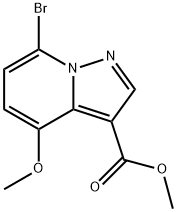 Pyrazolo[1,5-a]pyridine-3-carboxylic acid, 7-bromo-4-methoxy-, methyl ester Structure