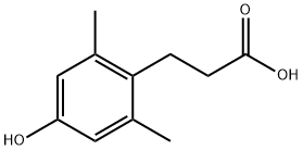 4-Hydroxy-2,6-dimethylbenzenepropanoic acid Structure