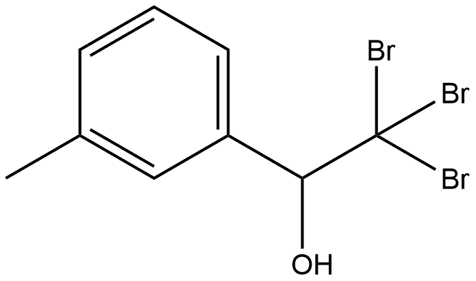 Benzenemethanol, 3-methyl-α-(tribromomethyl)- Structure