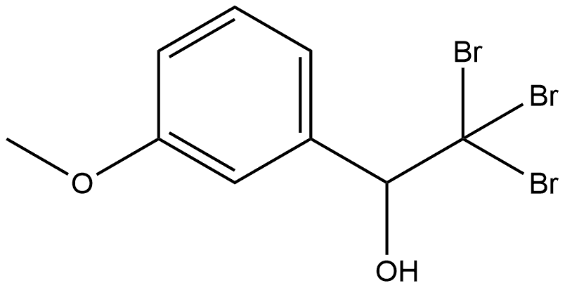 Benzenemethanol, 3-methoxy-α-(tribromomethyl)- Structure