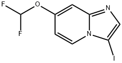 Imidazo[1,2-a]pyridine, 7-(difluoromethoxy)-3-iodo- Structure