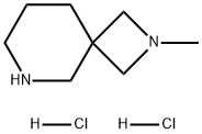 2,6-Diazaspiro[3.5]nonane, 2-methyl-, hydrochloride (1:2) 구조식 이미지