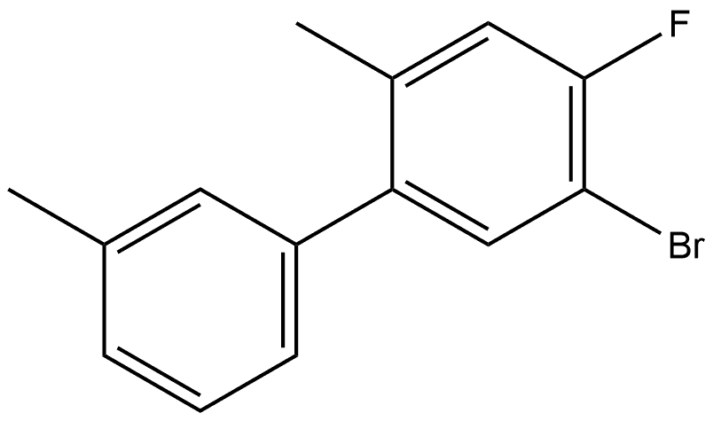 5-Bromo-4-fluoro-2,3'-dimethyl-1,1'-biphenyl Structure