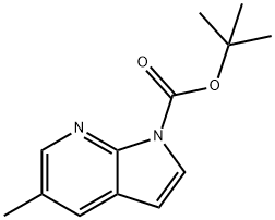 1H-Pyrrolo[2,3-b]pyridine-1-carboxylic acid, 5-methyl-, 1,1-dimethylethyl ester Structure