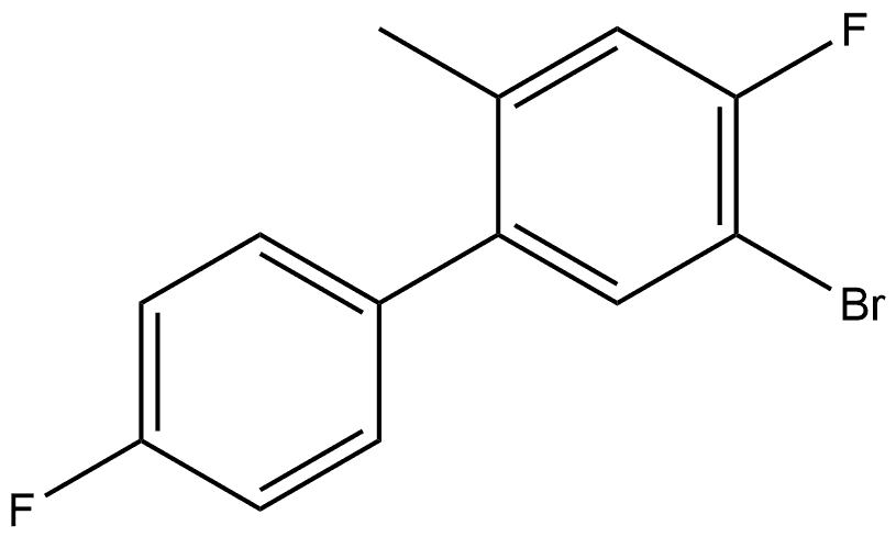 5-Bromo-4,4'-difluoro-2-methyl-1,1'-biphenyl Structure