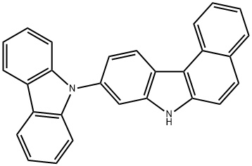 7H-Benzo[c]carbazole, 9-(9H-carbazol-9-yl)- Structure