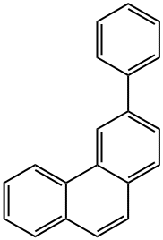 Phenanthrene, 3-phenyl- Structure