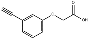 Acetic acid, 2-(3-ethynylphenoxy)- 구조식 이미지