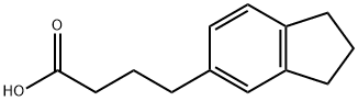 1H-Indene-5-butanoic acid, 2,3-dihydro- Structure