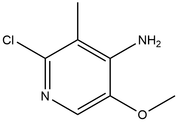 4-Pyridinamine, 2-chloro-5-methoxy-3-methyl- Structure