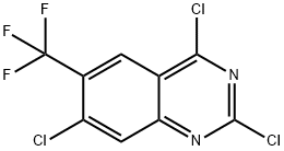 Quinazoline, 2,4,7-trichloro-6-(trifluoromethyl)- Structure