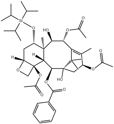 7-Triisopropylsilyl-9-dihydro-13-acetylbaccatin III Structure