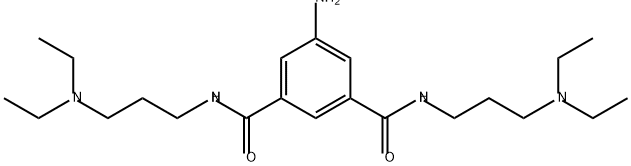 1,3-Benzenedicarboxamide, 5-amino-N1,N3-bis[3-(diethylamino)propyl]- Structure