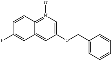 3-(benzyloxy)-6-fluoroquinoline 1-oxide Structure