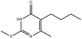 4(3H)-Pyrimidinone, 5-butyl-6-methyl-2-(methylthio)- Structure