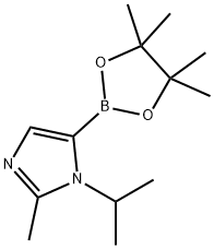 1H-Imidazole, 2-methyl-1-(1-methylethyl)-5-(4,4,5,5-tetramethyl-1,3,2-dioxaborolan-2-yl)- Structure