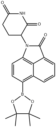 3-(2-Oxo-6-(4,4,5,5-tetramethyl-1,3,2-dioxaborolan-2-yl)benzo[cd]indol-1(2H)-yl)piperidine-2,6-dione 구조식 이미지