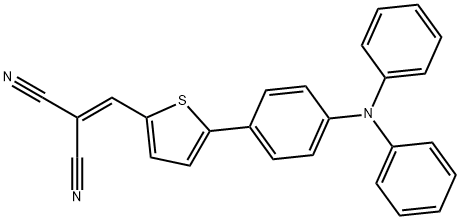 Propanedinitrile, 2-[[5-[4-(diphenylamino)phenyl]-2-thienyl]methylene]- 구조식 이미지