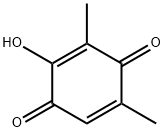 2,5-Cyclohexadiene-1,4-dione, 2-hydroxy-3,5-dimethyl- 구조식 이미지