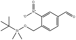 Benzaldehyde, 4-[[[(1,1-dimethylethyl)dimethylsilyl]oxy]methyl]-3-nitro- Structure