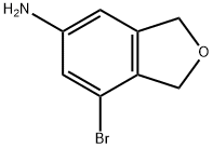 5-Isobenzofuranamine, 7-bromo-1,3-dihydro- 구조식 이미지