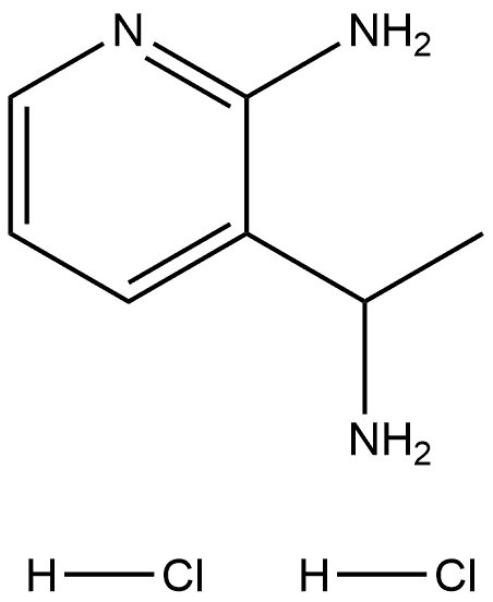 3-Pyridinemethanamine, 2-amino-α-methyl-, hydrochloride (1:2) 구조식 이미지