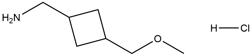 (3-(methoxymethyl)cyclobutyl)methanamine hydrochloride Structure