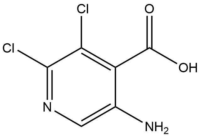 5-amino-2,3-dichloroisonicotinic acid 구조식 이미지