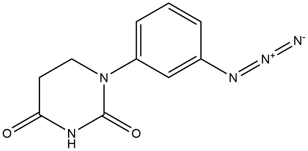 2,4(1H,3H)-Pyrimidinedione, 1-(3-azidophenyl)dihydro- 구조식 이미지