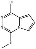 1-Chloro-4-(methylthio)pyrrolo[1,2-d][1,2,4]triazine Structure
