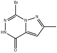 Pyrazolo[1,5-d][1,2,4]triazin-4(5H)-one, 7-bromo-2-methyl- 구조식 이미지