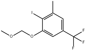 Benzene, 2-iodo-1-(methoxymethoxy)-3-methyl-5-(trifluoromethyl)- Structure