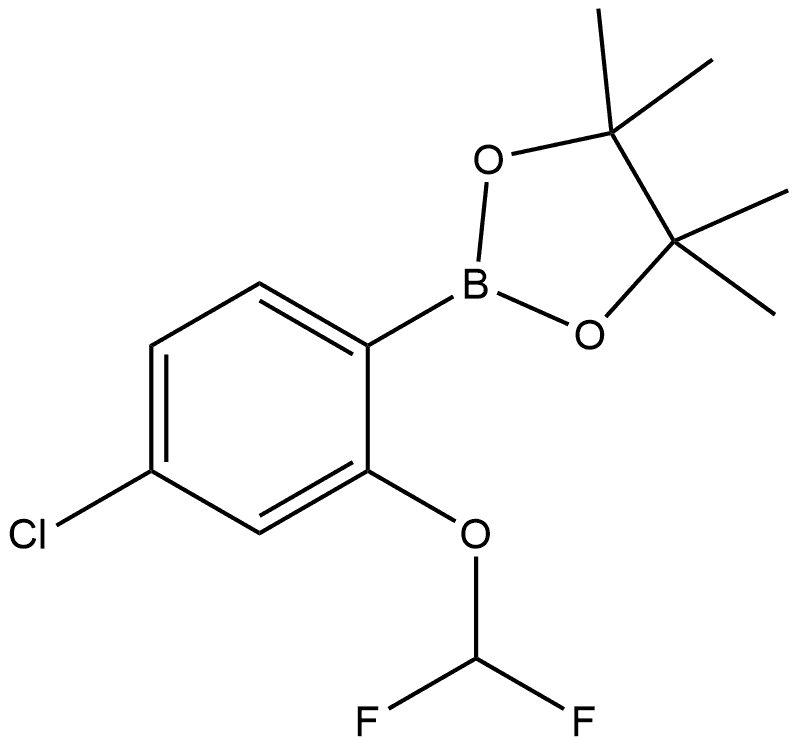2-(4-Chloro-2-(difluoromethoxy)phenyl)-4,4,5,5-tetramethyl-1,3,2-dioxaborolane Structure