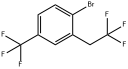 1-Bromo-2-(2,2,2-trifluoroethyl)-4-(trifluoromethyl)benzene Structure