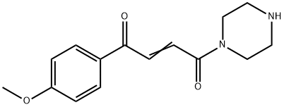 2-Butene-1,4-dione, 1-(4-methoxyphenyl)-4-(1-piperazinyl)- Structure