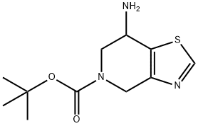 tert-Butyl 7-amino-6,7-dihydrothiazolo[4,5-c]pyridine-5(4H)-carboxylate Structure