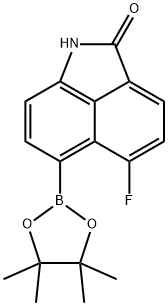 5-Fluoro-6-(4,4,5,5-tetramethyl-1,3,2-dioxaborolan-2-yl)benzo[cd]indol-2(1H)-one 구조식 이미지
