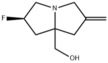 ((2R)-2-Fluoro-6-methylenetetrahydro-1H-pyrrolizin-7a(5H)-yl)methanol Structure