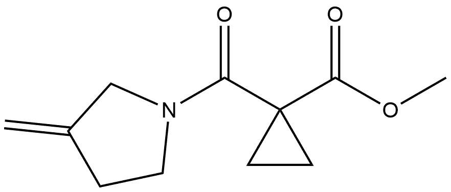 methyl 1-(3-methylidenepyrrolidine-1-carbonyl)cyclopropane-1-carboxylate Structure