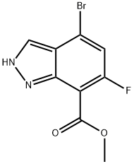 Methyl 4-bromo-6-fluoro-2H-indazole-7-carboxylate Structure