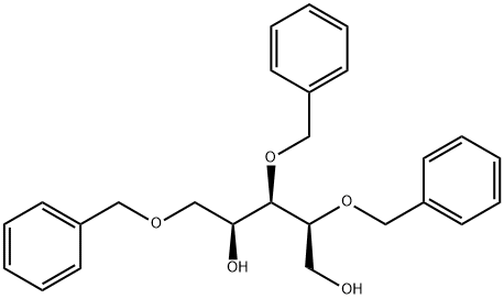 L-Arabinitol, 1,3,4-tris-O-(phenylmethyl)- Structure