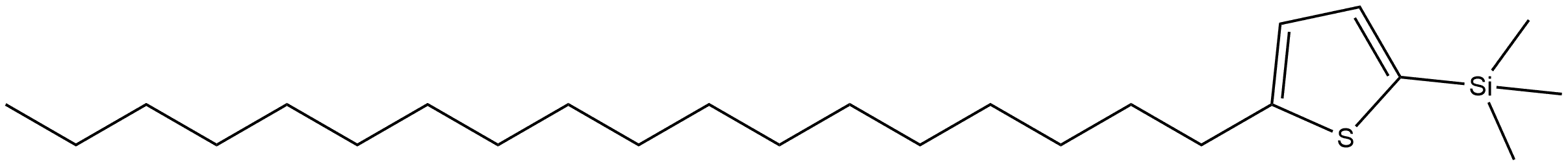 Trimethyl(5-octadecylthiophen-2-yl)silane Structure