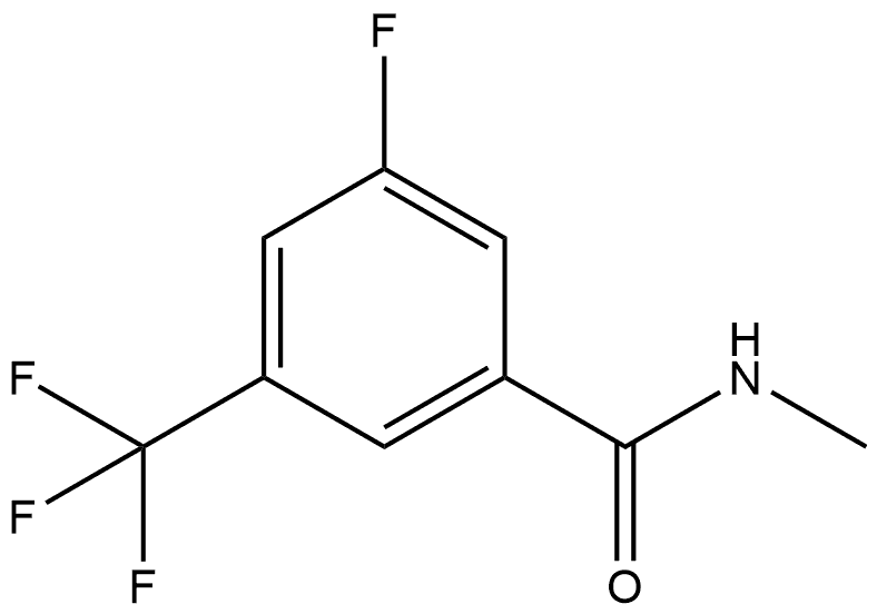 3-Fluoro-N-methyl-5-(trifluoromethyl)benzamide 구조식 이미지
