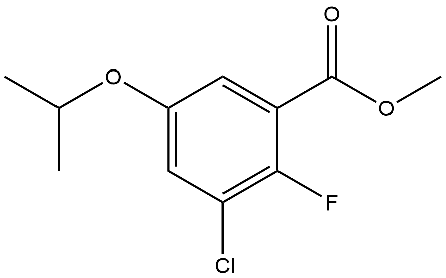 Methyl 3-chloro-2-fluoro-5-isopropoxybenzoate Structure