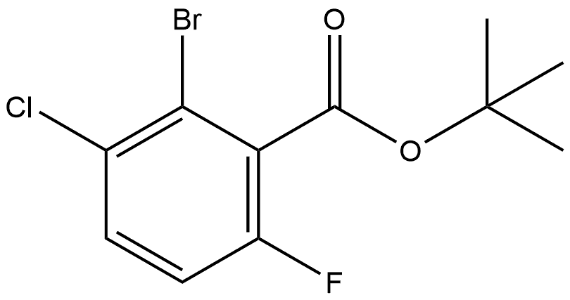 Tert-butyl 2-bromo-3-chloro-6-fluorobenzoate Structure